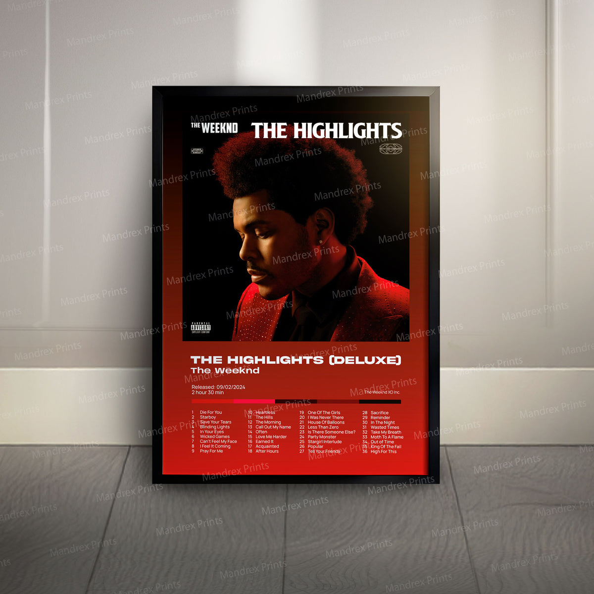 The Highlights Deluxe – Póster Digital The Weeknd