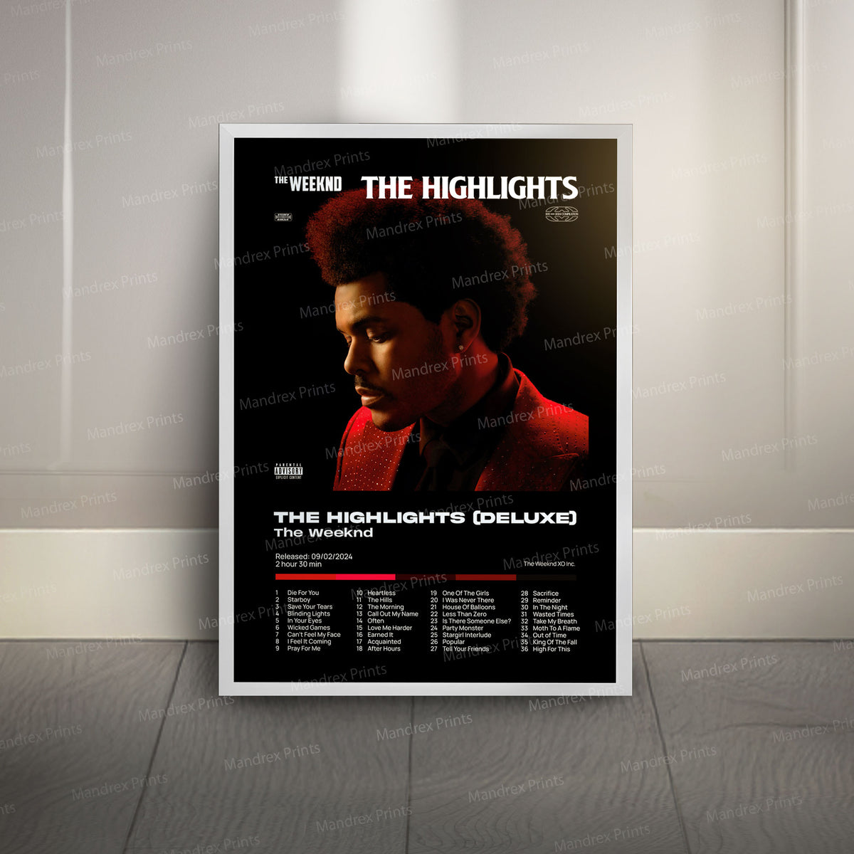 The Highlights Deluxe – Póster Digital The Weeknd