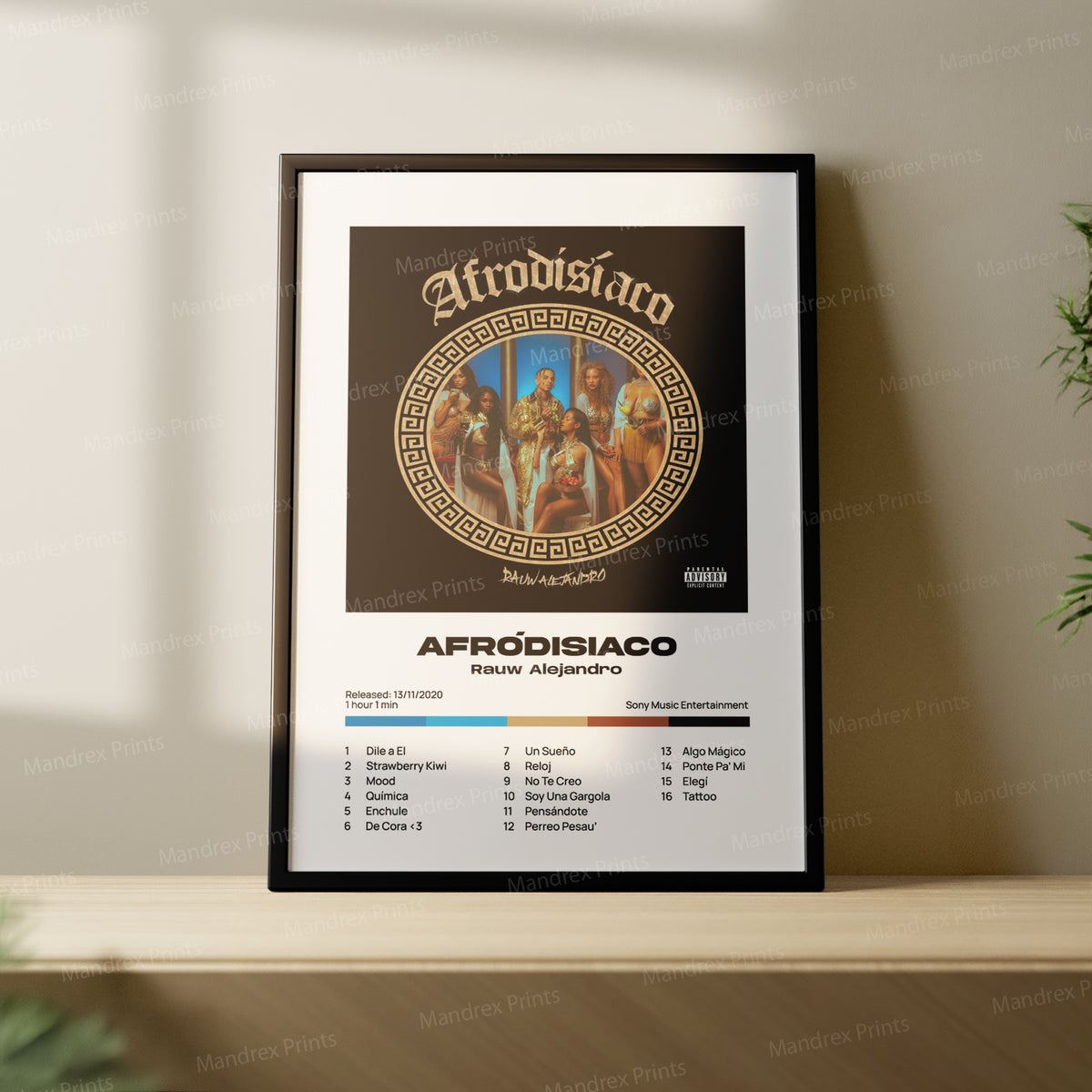 Afrodisiaco – Póster Digital Rauw Alejandro