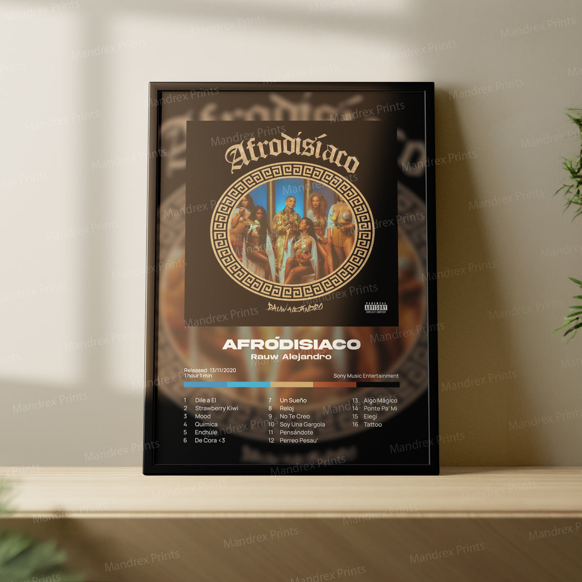 Afrodisiaco – Póster Digital Rauw Alejandro