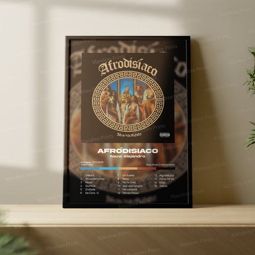 Afrodisiaco – Póster Digital Rauw Alejandro