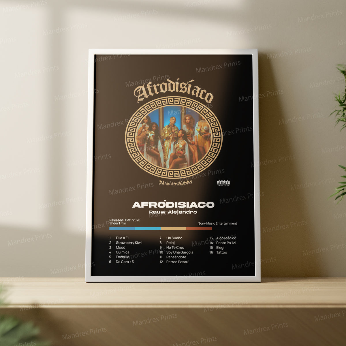 Afrodisiaco – Póster Digital Rauw Alejandro