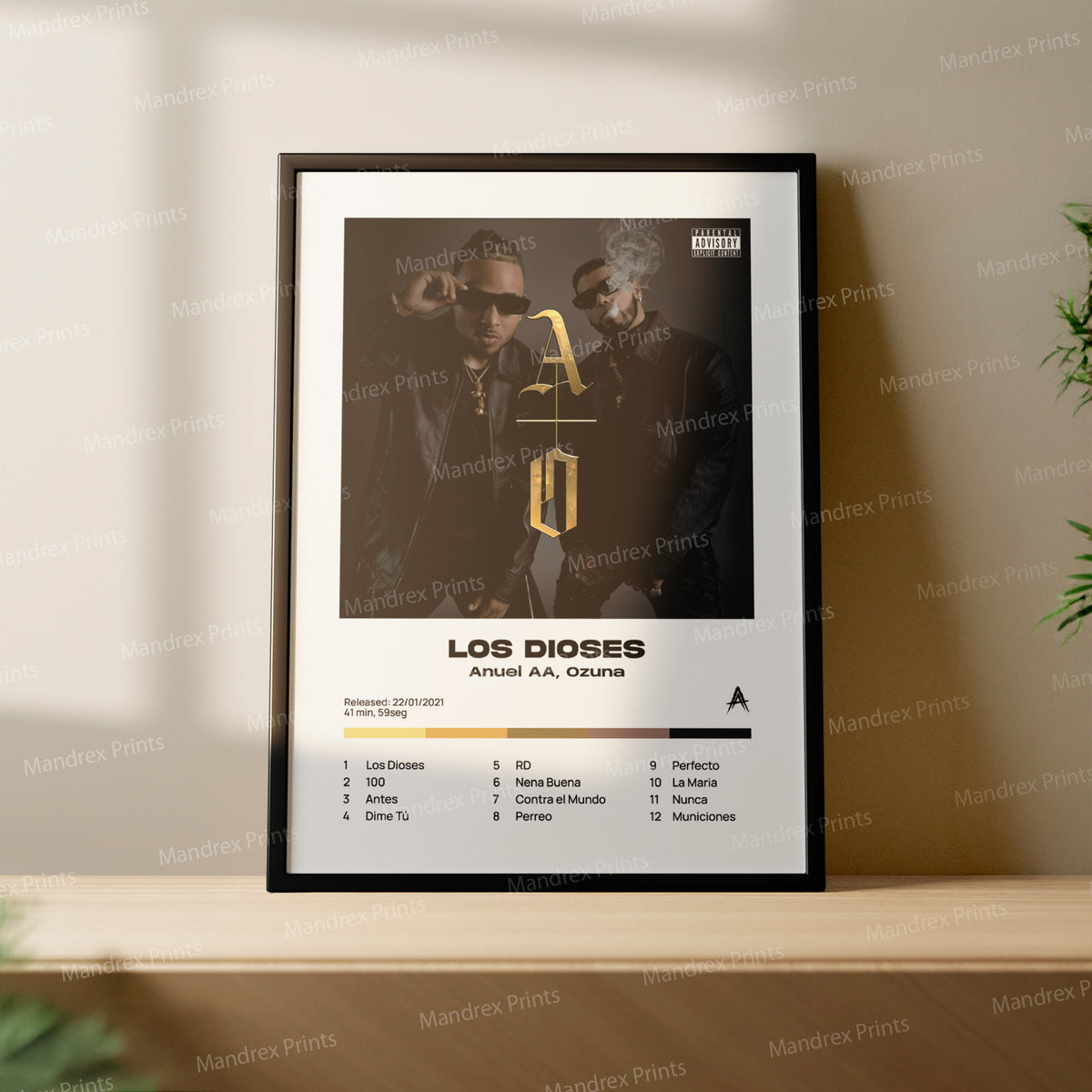 Los Dioses – Póster Digital Anuel AA y Ozuna
