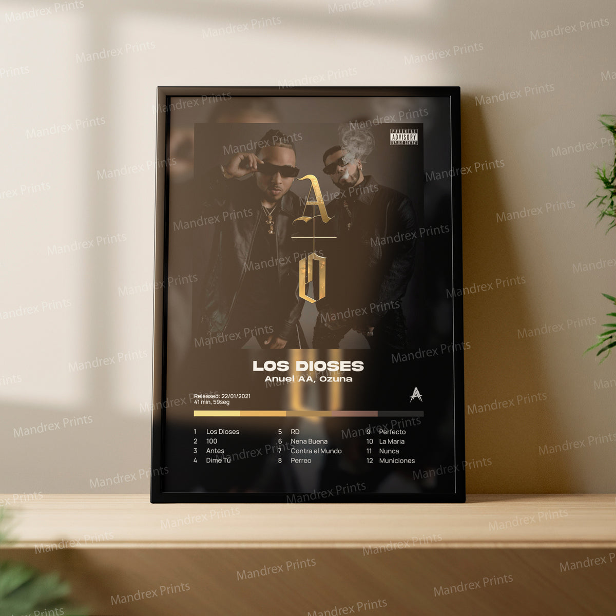 Los Dioses – Póster Digital Anuel AA y Ozuna