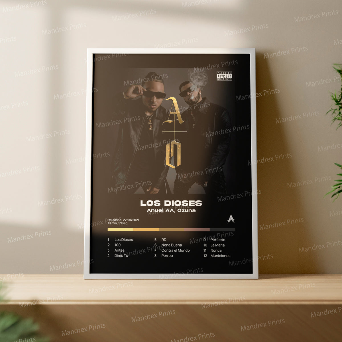 Los Dioses – Póster Digital Anuel AA y Ozuna