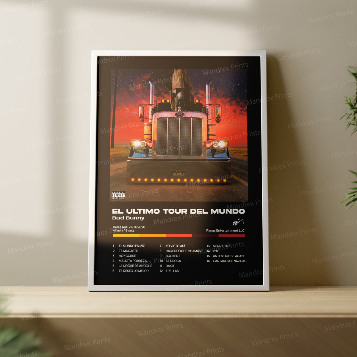 El Ultimo Tour Del Mundo – Póster Digital Bad Bunny