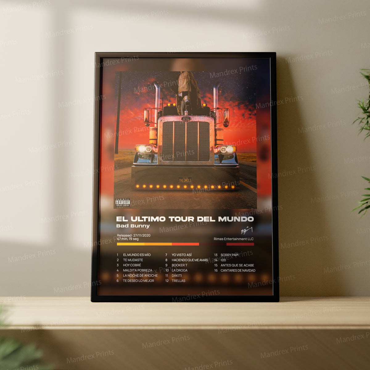 El Ultimo Tour Del Mundo – Póster Digital Bad Bunny