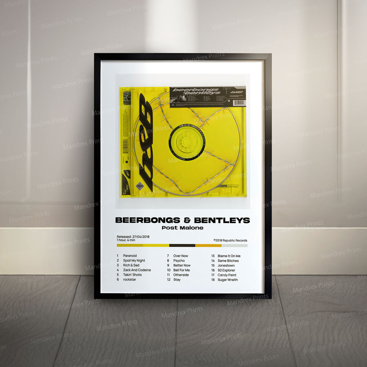 Beerpongs & Bentleys – Póster Digital Post Malone