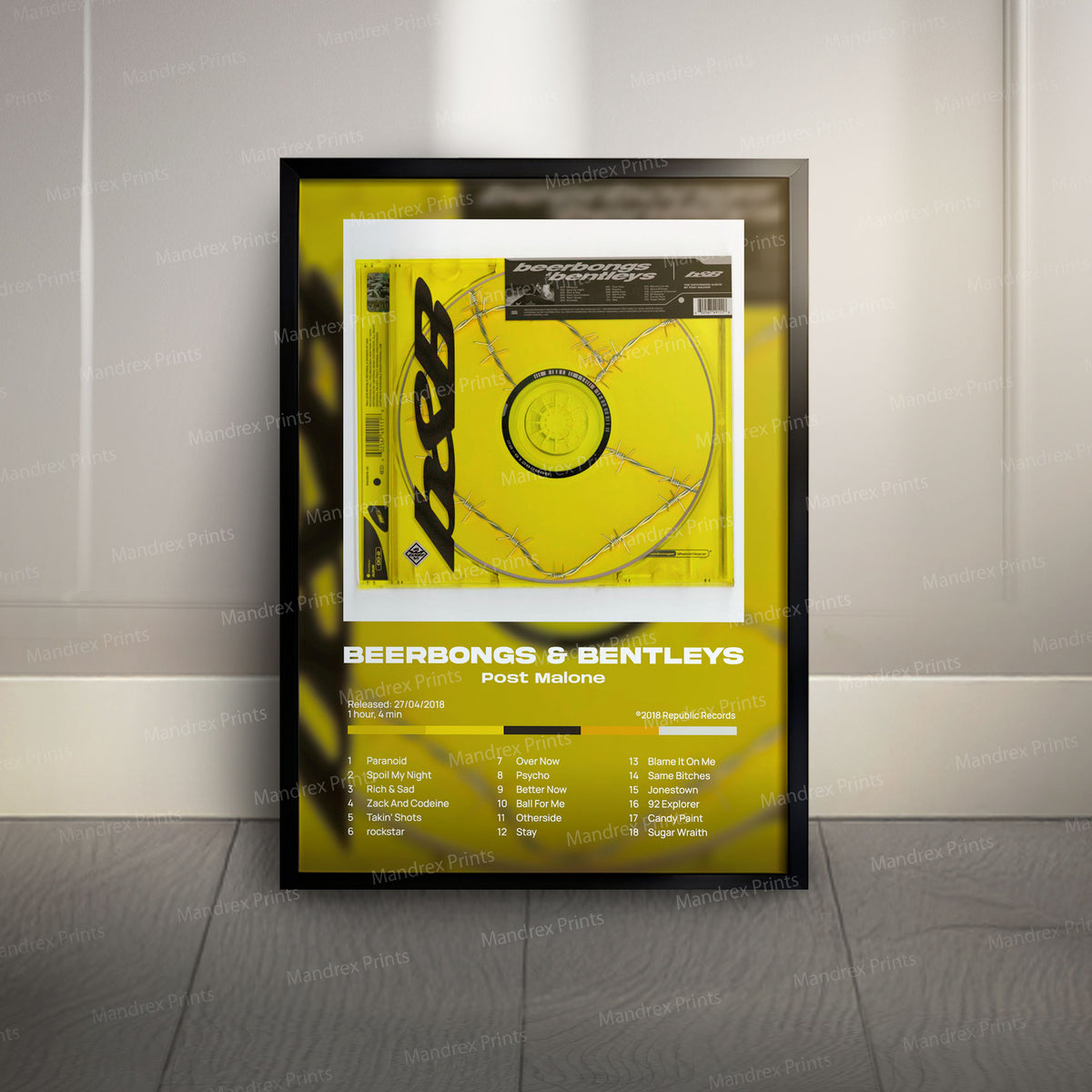 Beerpongs & Bentleys – Póster Digital Post Malone