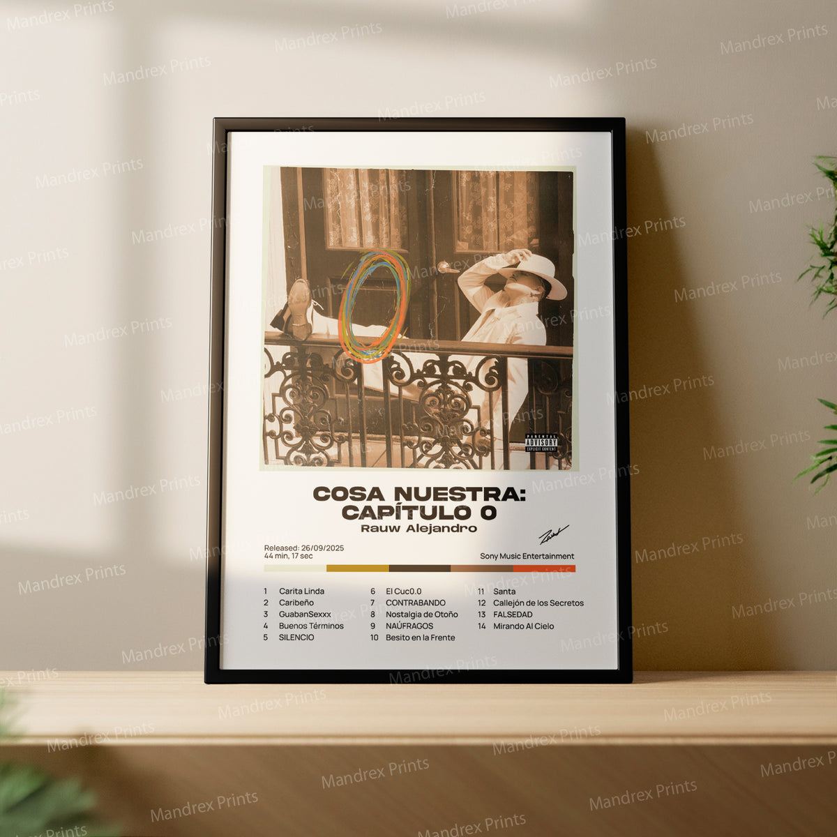 Cosa Nuestra Capitulo Cero – Póster Digital Rauw Alejandro