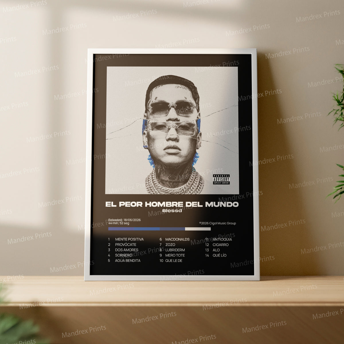 El Peor Hombre del Mundo – Póster Digital Blessd
