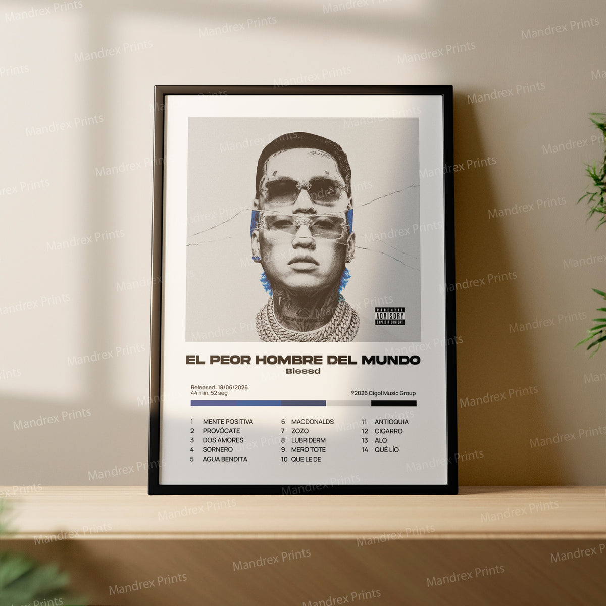 El Peor Hombre del Mundo – Póster Digital Blessd