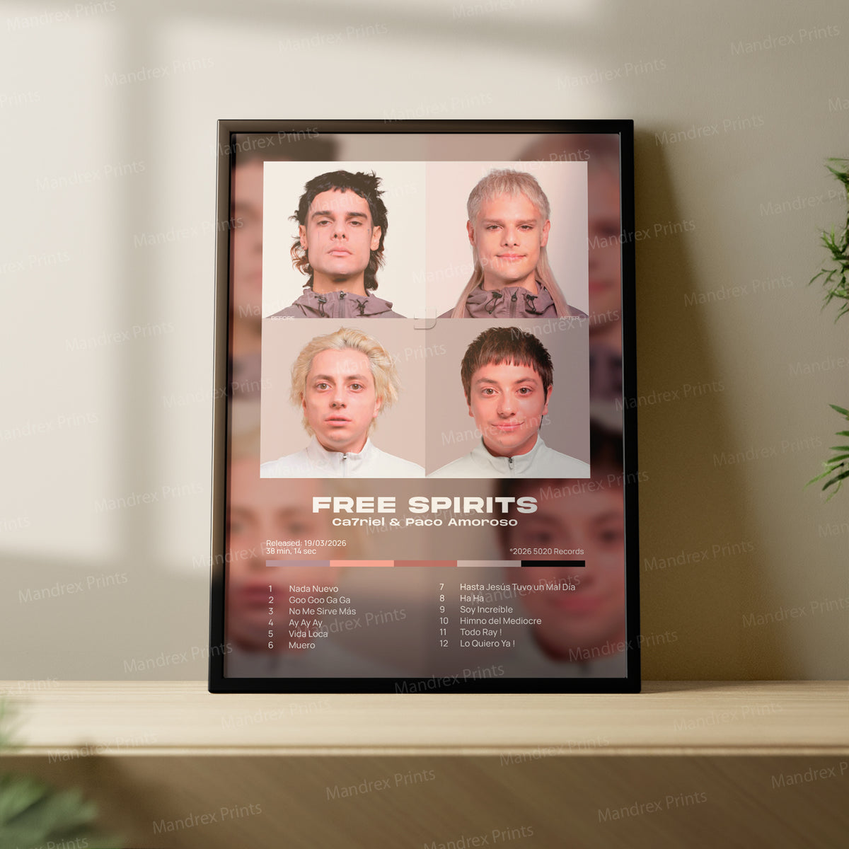FREE SPIRITS – Póster Digital Catriel y Paco Amoroso
