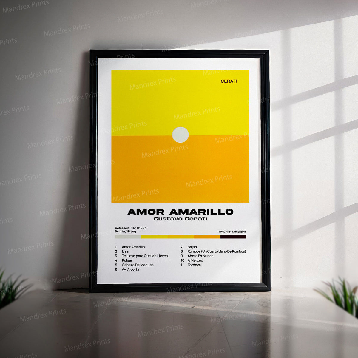 Amor Amarillo – Póster Digital Gustavo Cerati