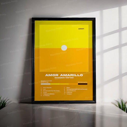 Amor Amarillo – Póster Digital Gustavo Cerati