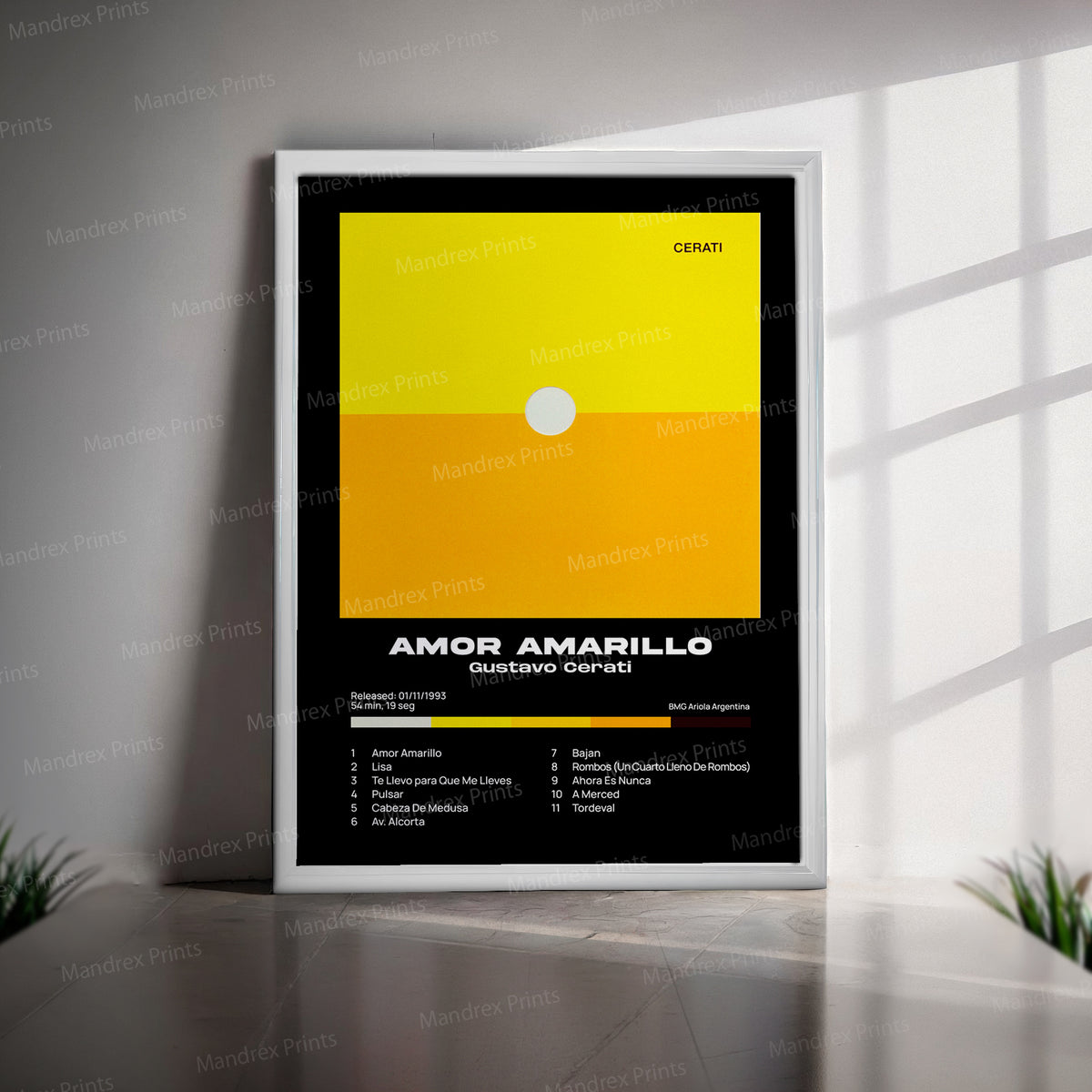 Amor Amarillo – Póster Digital Gustavo Cerati