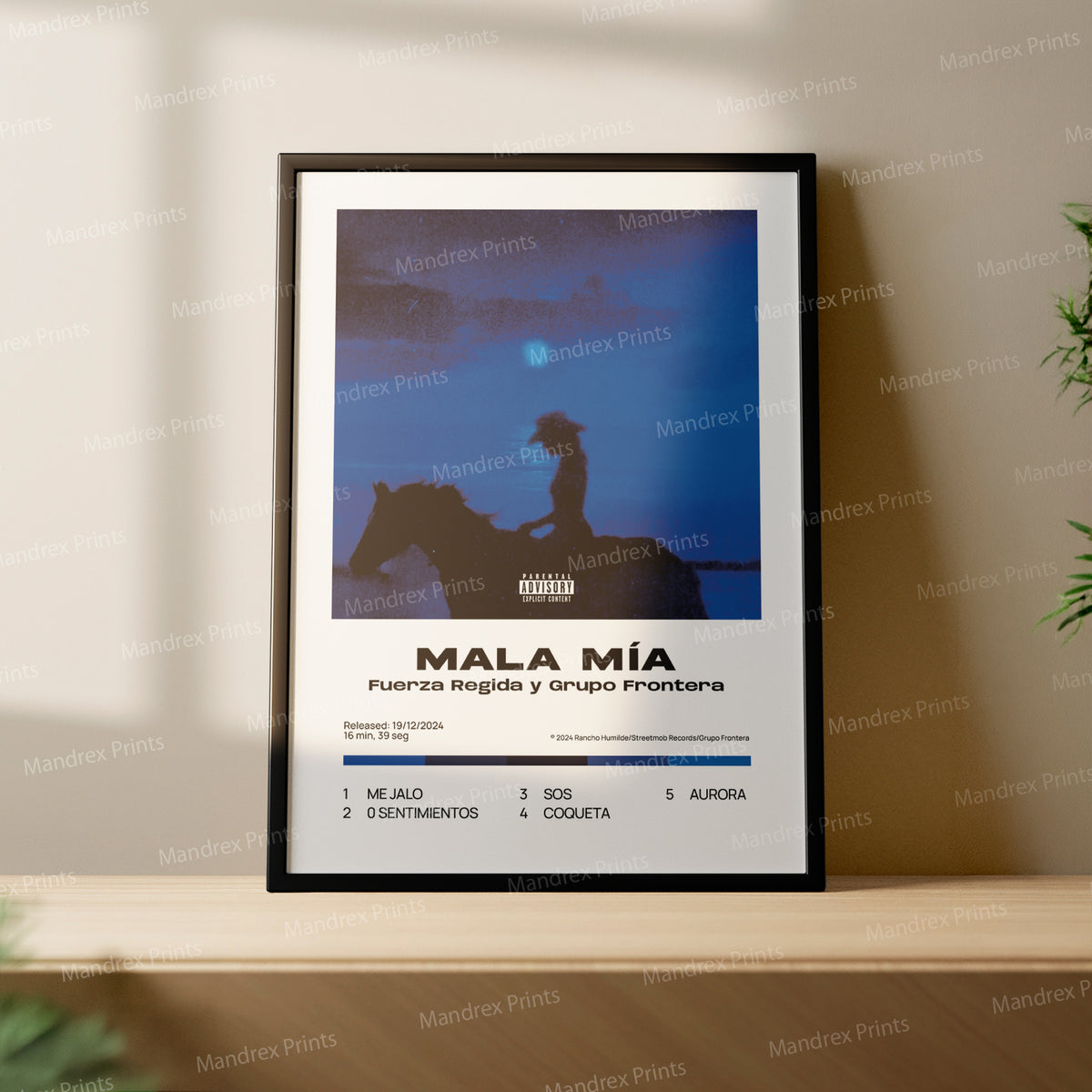 Mala Mia – Póster Digital Fuerza Regida y Grupo Frontera