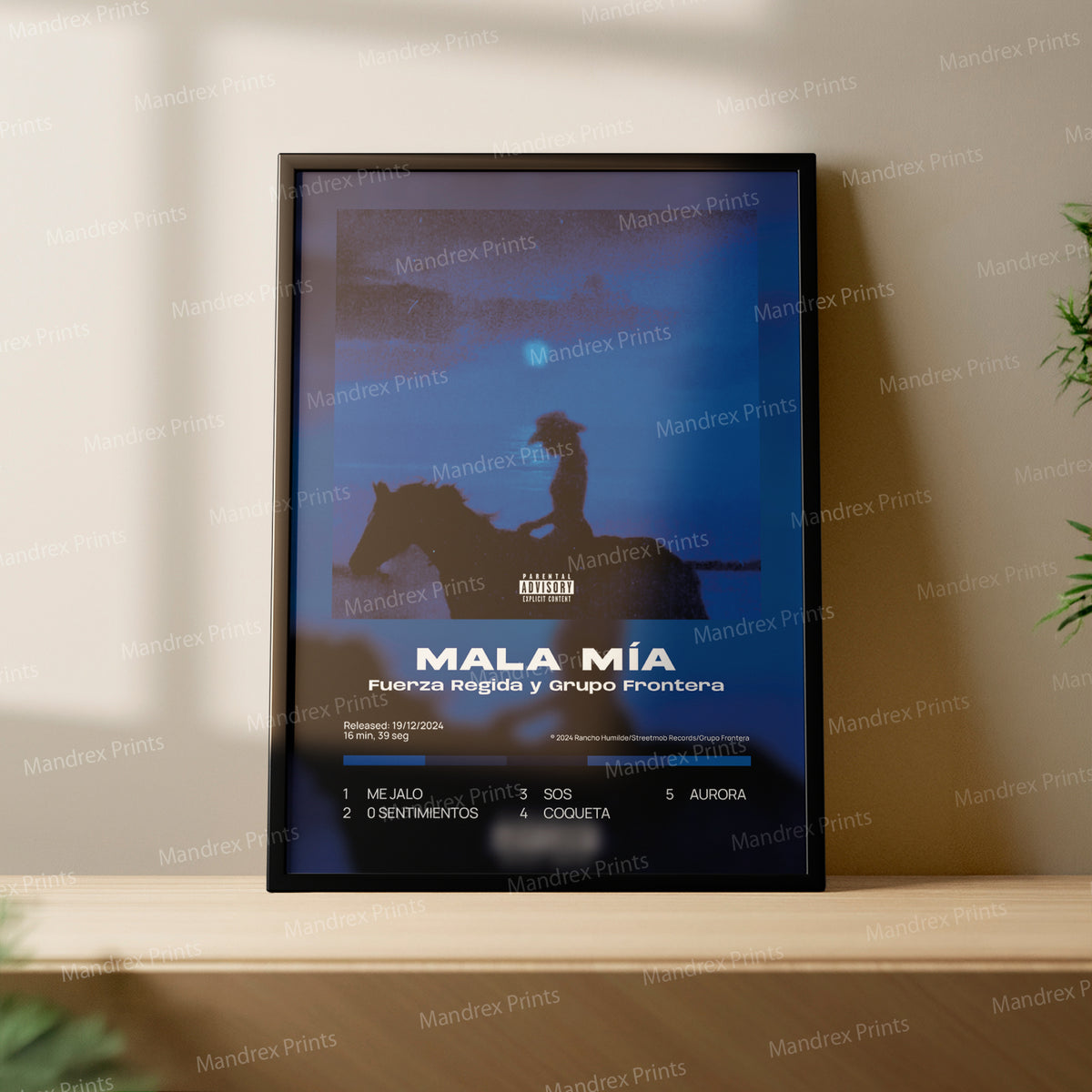 Mala Mia – Póster Digital Fuerza Regida y Grupo Frontera