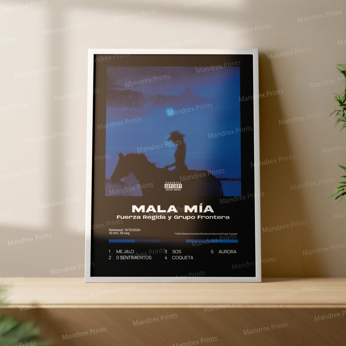 Mala Mia – Póster Digital Fuerza Regida y Grupo Frontera