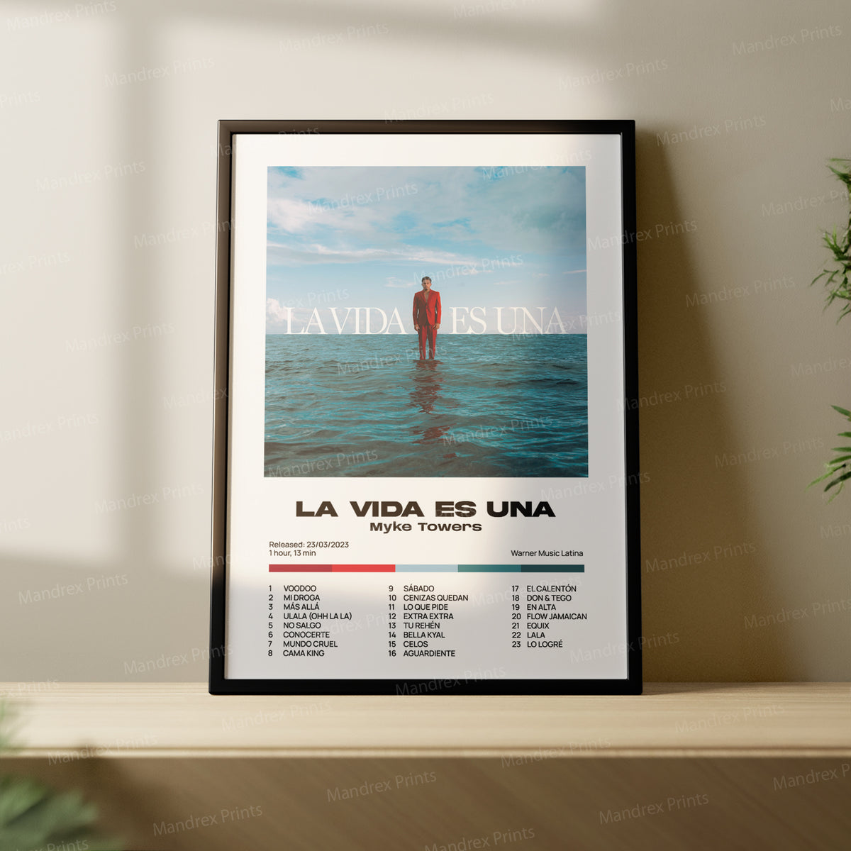 La Vida es Una – Póster Digital Myke Towers