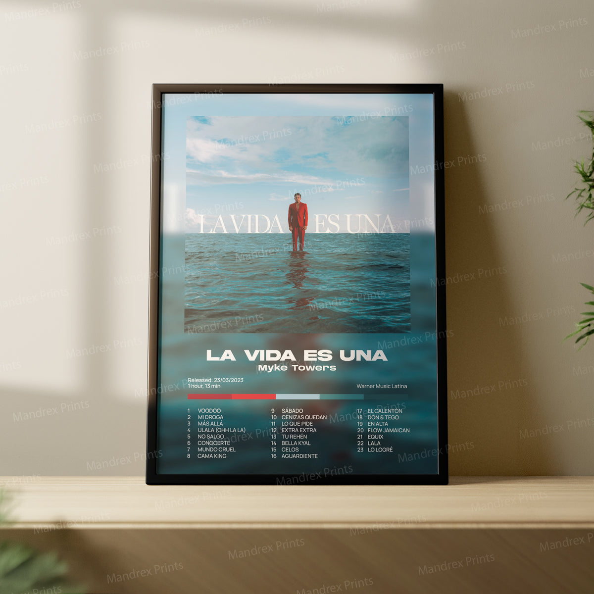 La Vida es Una – Póster Digital Myke Towers