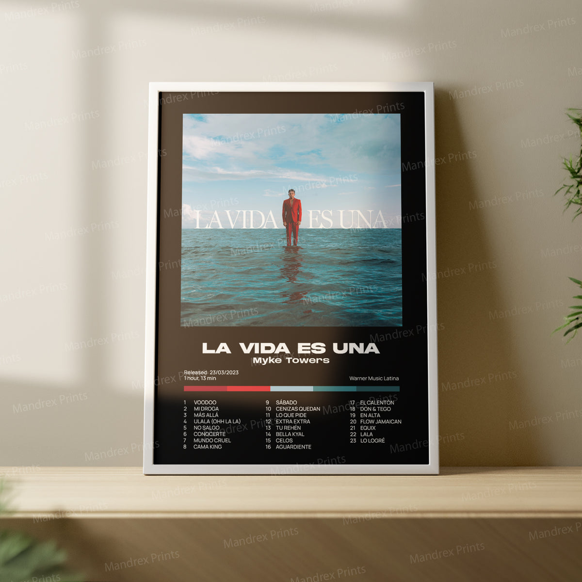 La Vida es Una – Póster Digital Myke Towers