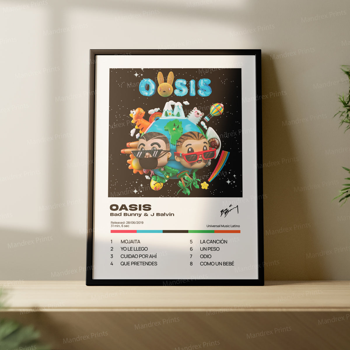 Oasis – Póster Digital Bad Bunny x J Balvin