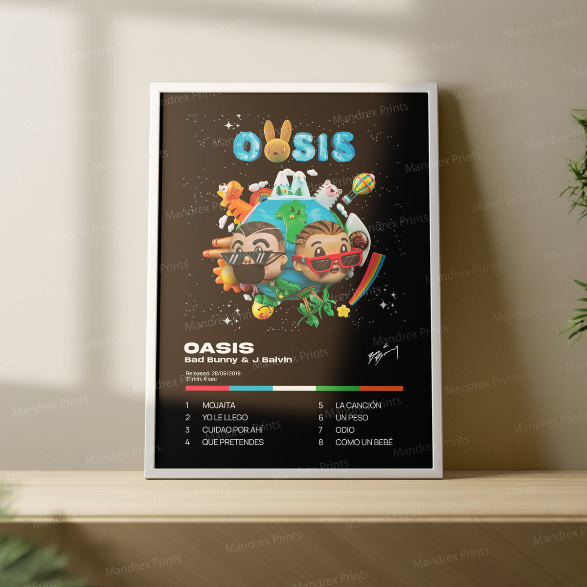 Oasis – Póster Digital Bad Bunny x J Balvin
