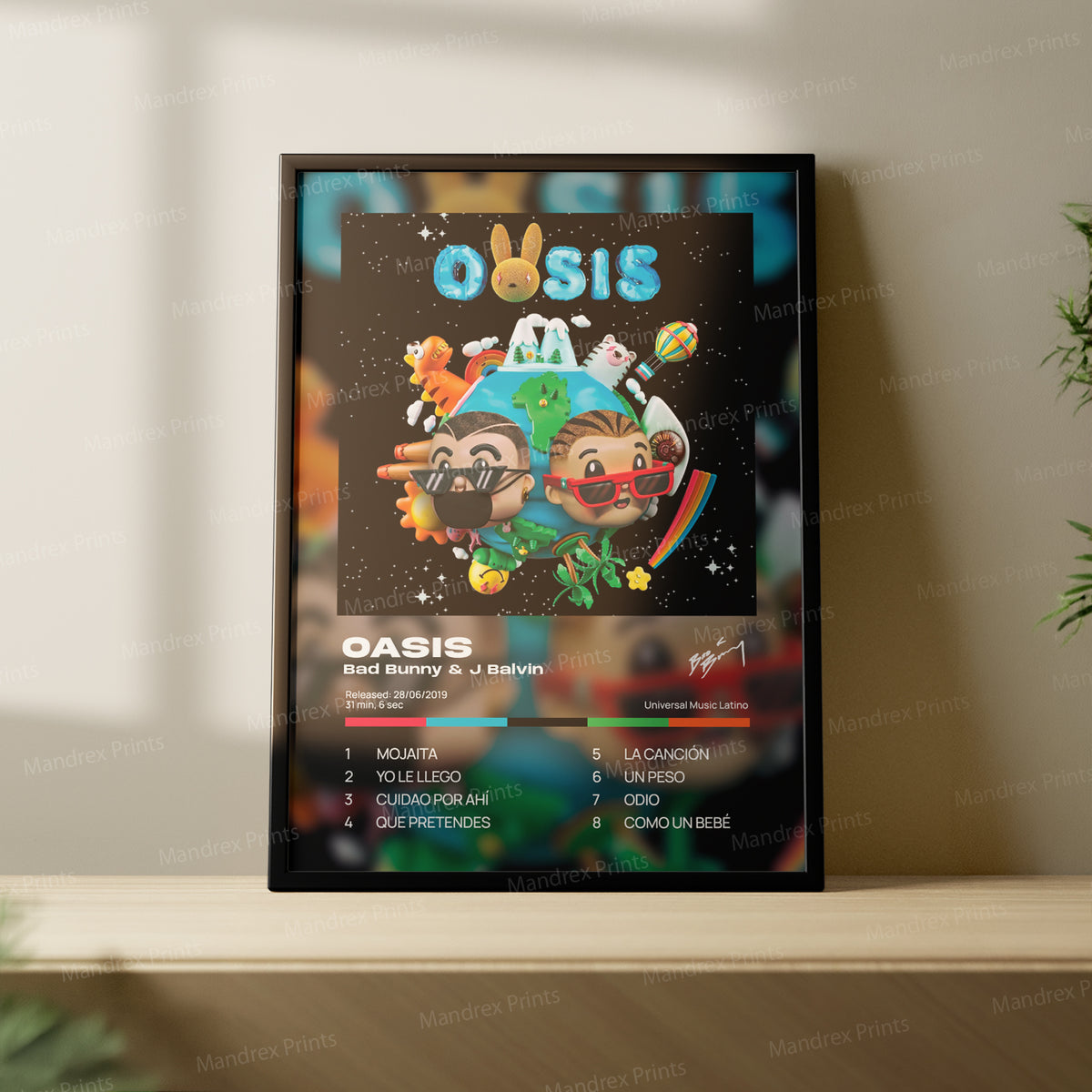 Oasis – Póster Digital Bad Bunny x J Balvin
