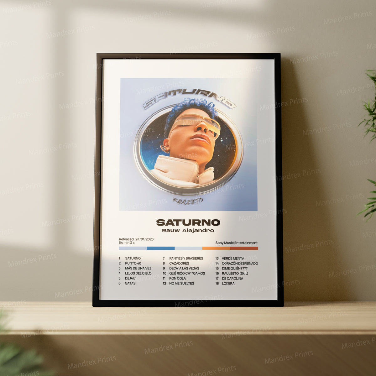Saturno – Póster Digital Rauw Alejandro