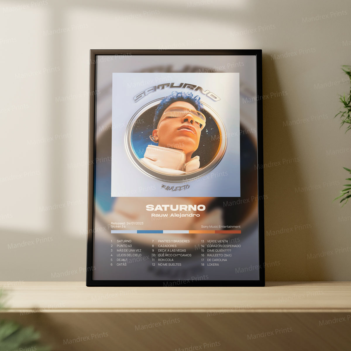 Saturno – Póster Digital Rauw Alejandro