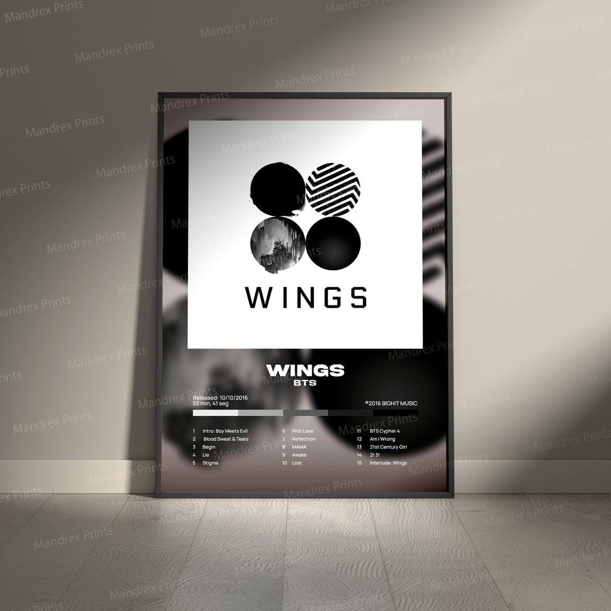 Wings – Póster Digital BTS