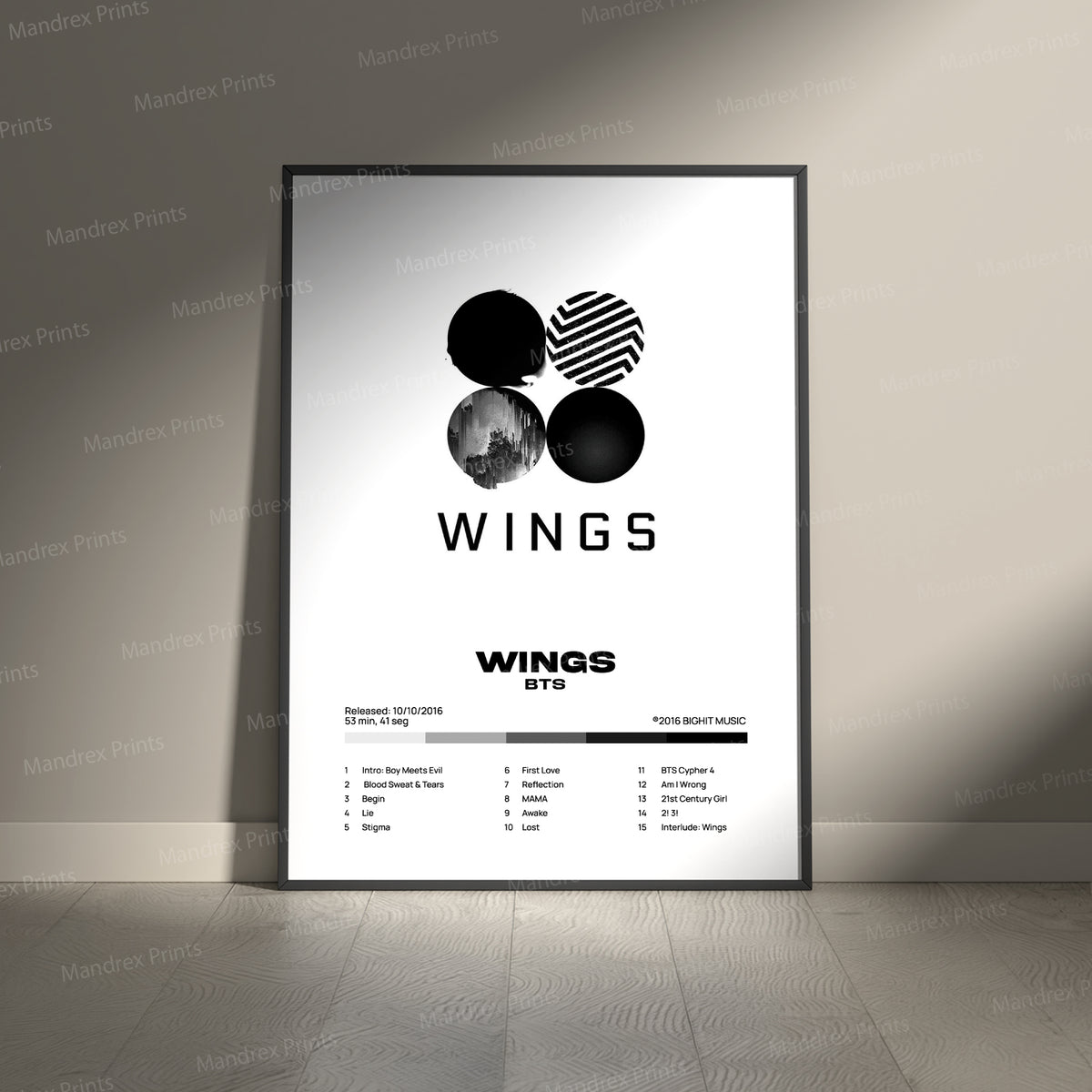 Wings – Póster Digital BTS