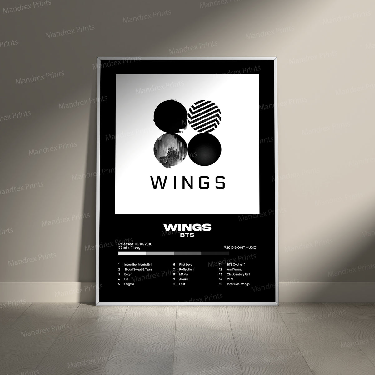 Wings – Póster Digital BTS