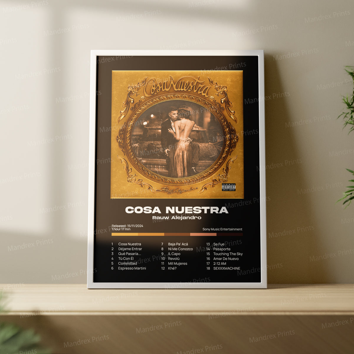 Cosa Nuestra – Póster Digital Rauw Alejandro
