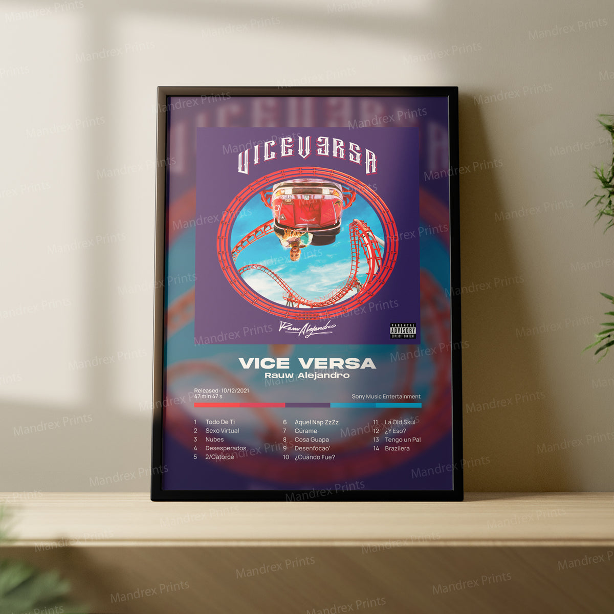 Vice Versa – Póster Digital Rauw Alejandro
