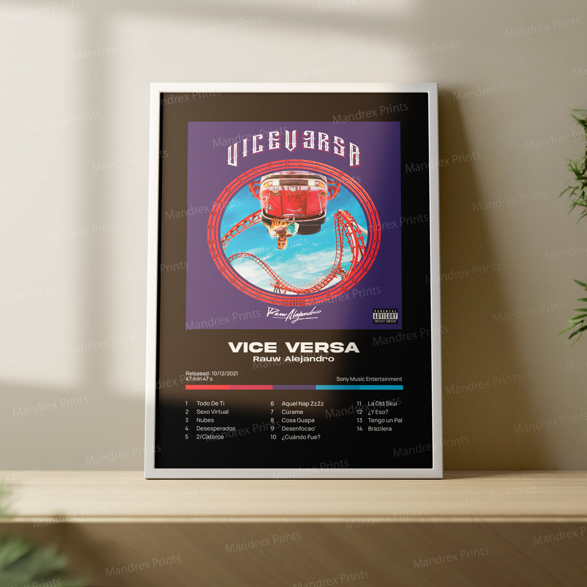 Vice Versa – Póster Digital Rauw Alejandro