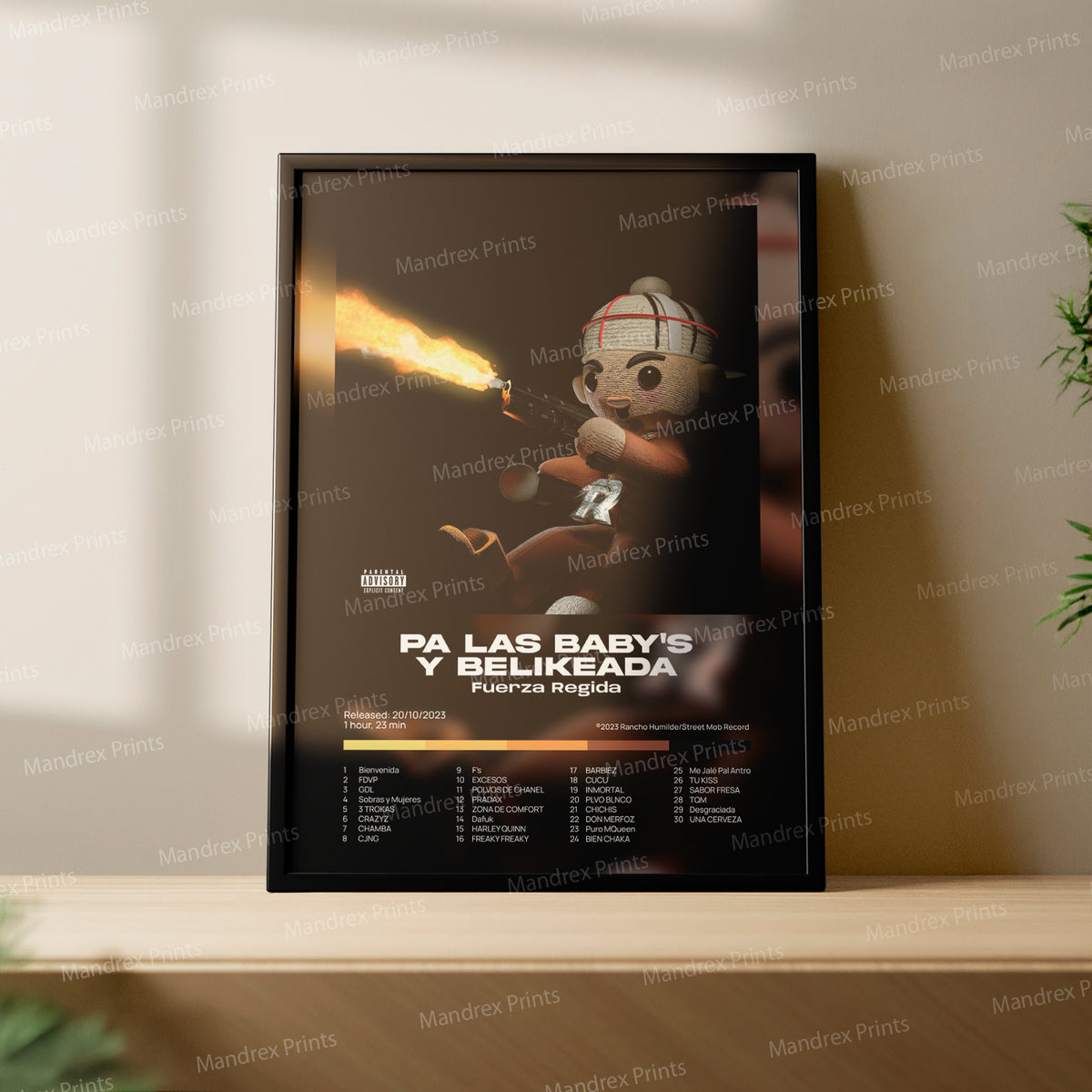 Pa Las Babys y Belikeada – Póster Digital Fuerza Regida