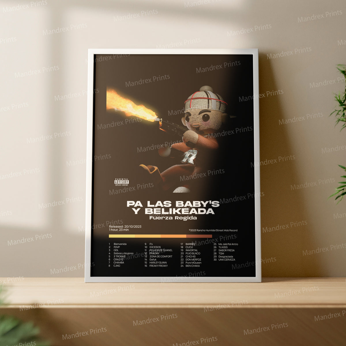 Pa Las Babys y Belikeada – Póster Digital Fuerza Regida