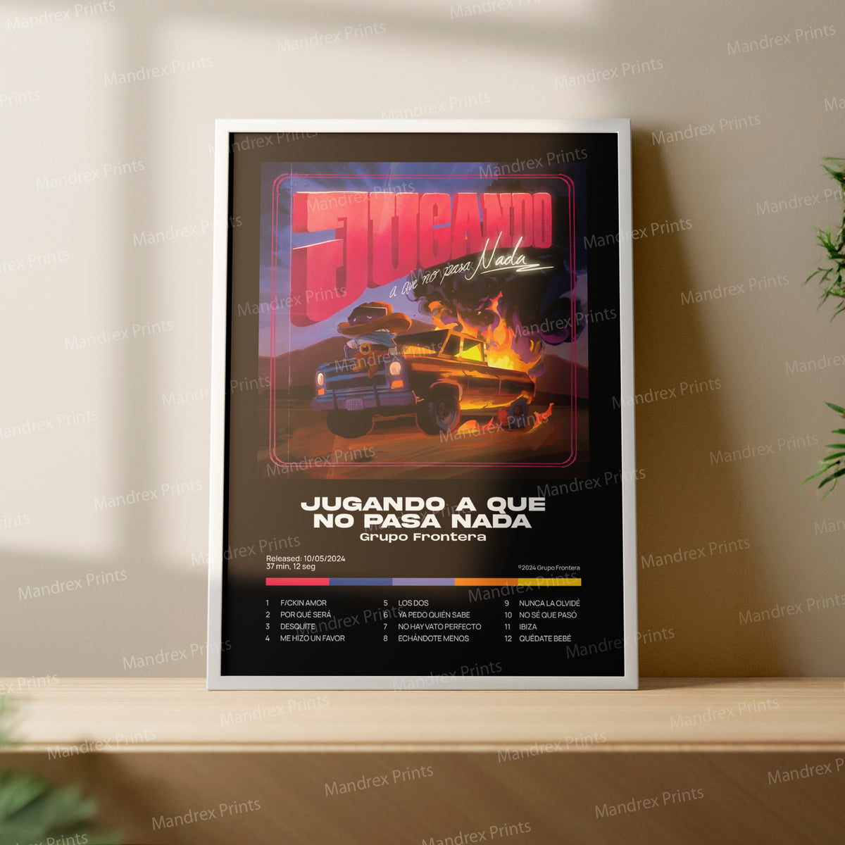 Jugando a Que No Pasa Nada – Póster Digital Grupo Frontera