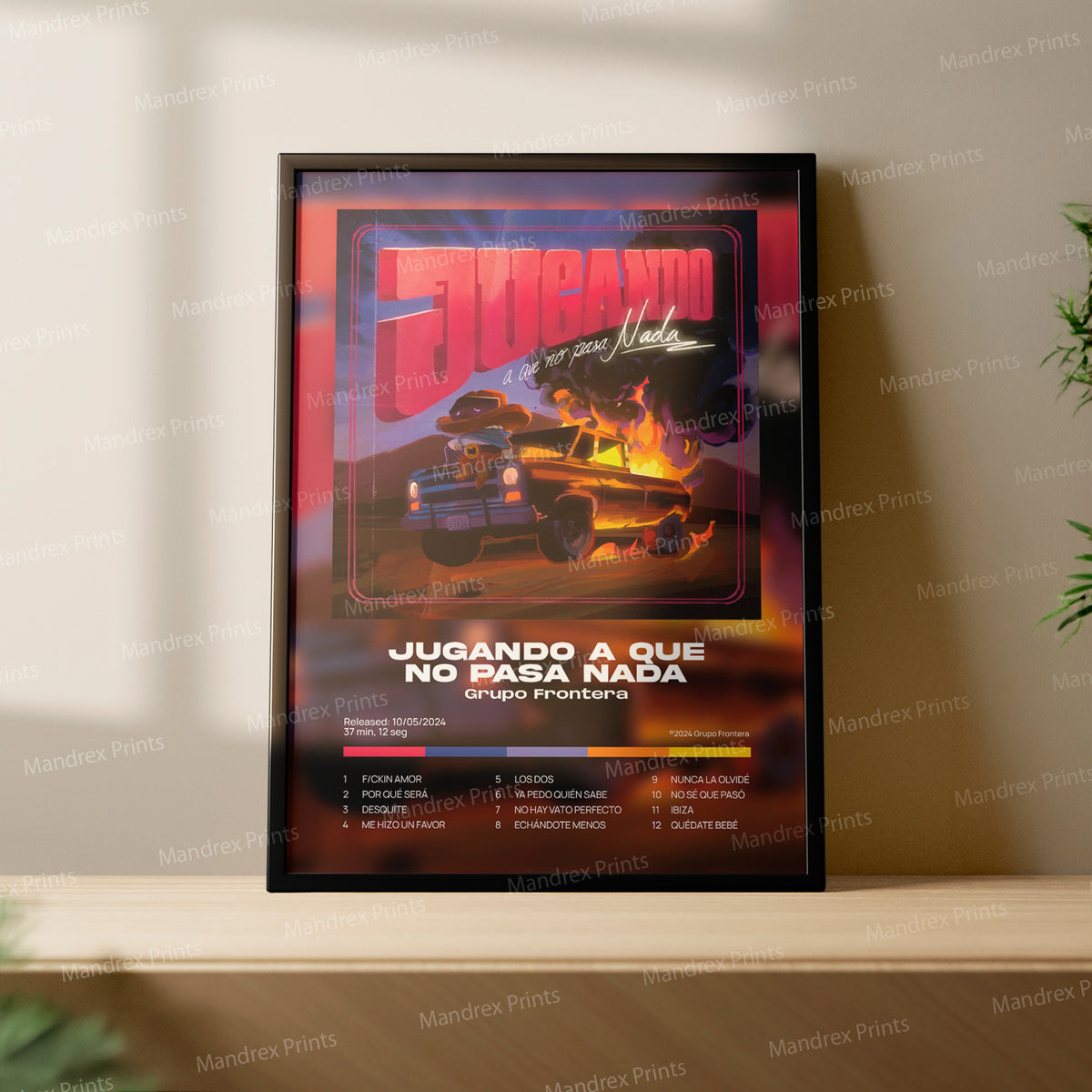 Jugando a Que No Pasa Nada – Póster Digital Grupo Frontera