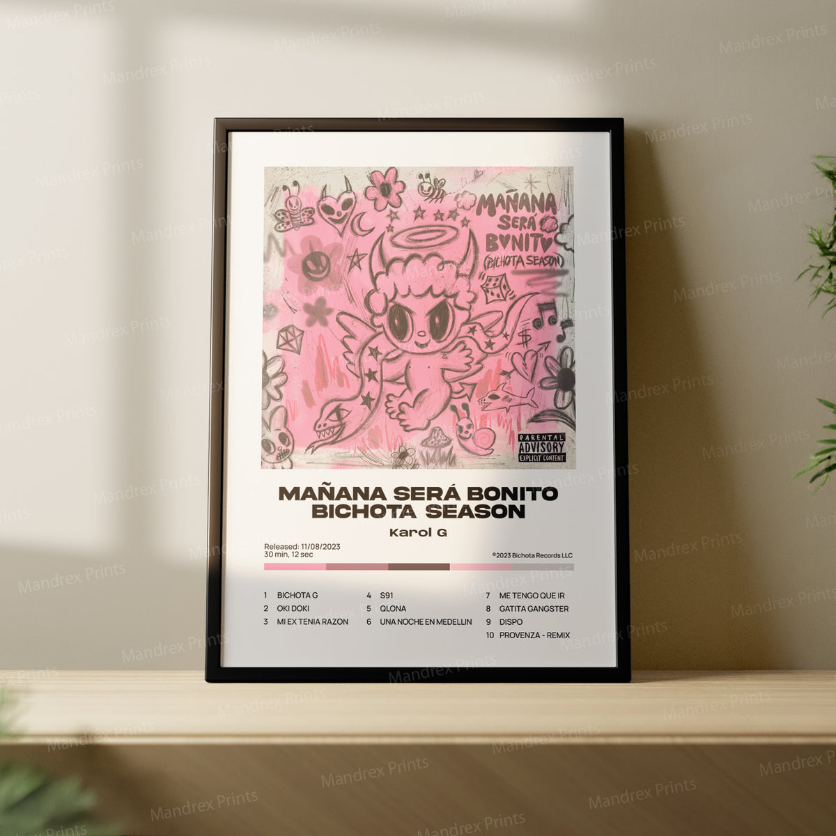 Mañana Será Bonito Bichota Sesion – Póster Digital Karol G