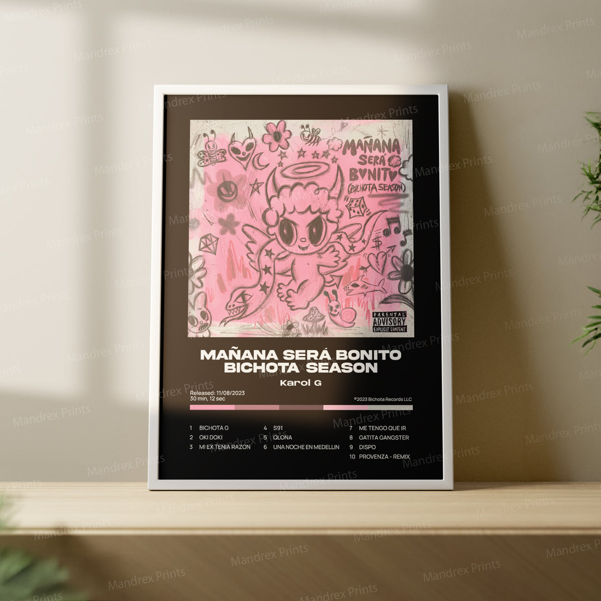 Mañana Será Bonito Bichota Sesion – Póster Digital Karol G