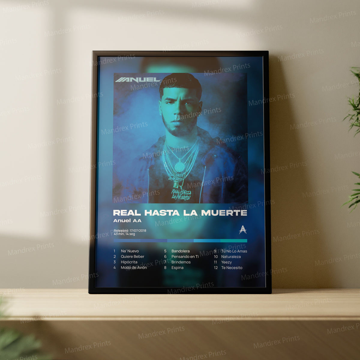 Real Hasta La Muerte – Póster Digital Anuel AA