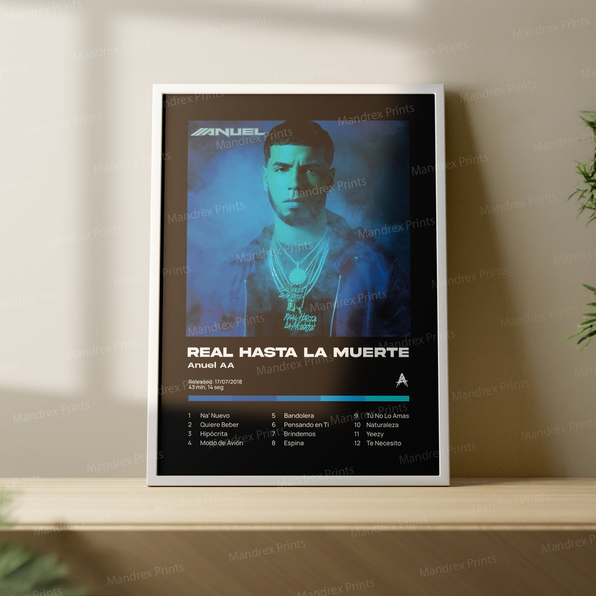 Real Hasta La Muerte – Póster Digital Anuel AA